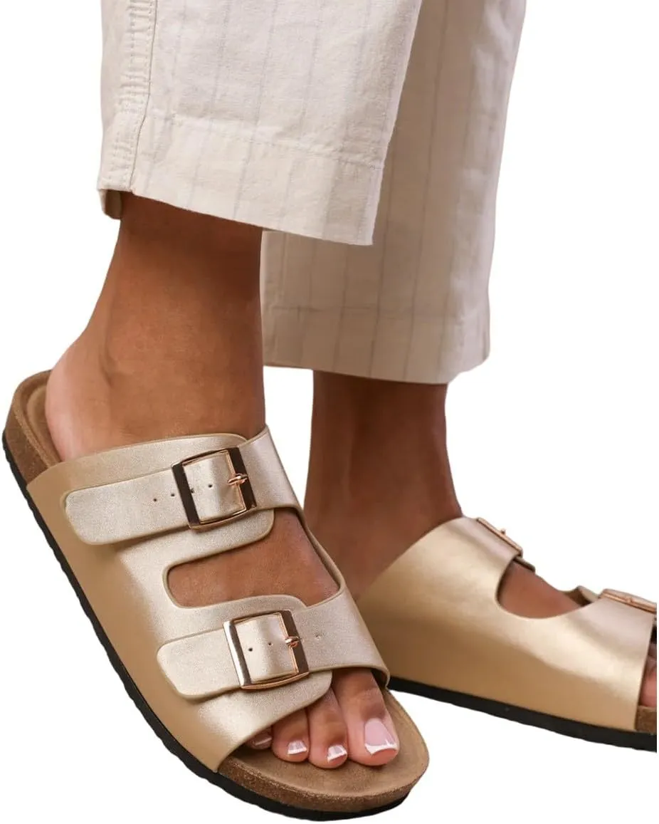 Fashion Thirsty - PU Leatherette Willow Flat Sandals for Women