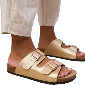 Fashion Thirsty - PU Leatherette Willow Flat Sandals for Women