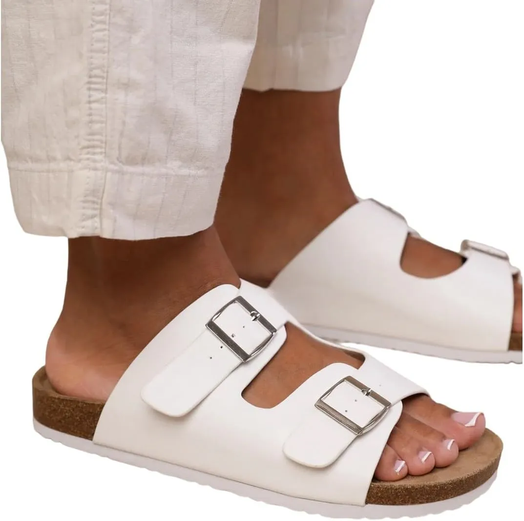 Fashion Thirsty - PU Leatherette Willow Flat Sandals for Women