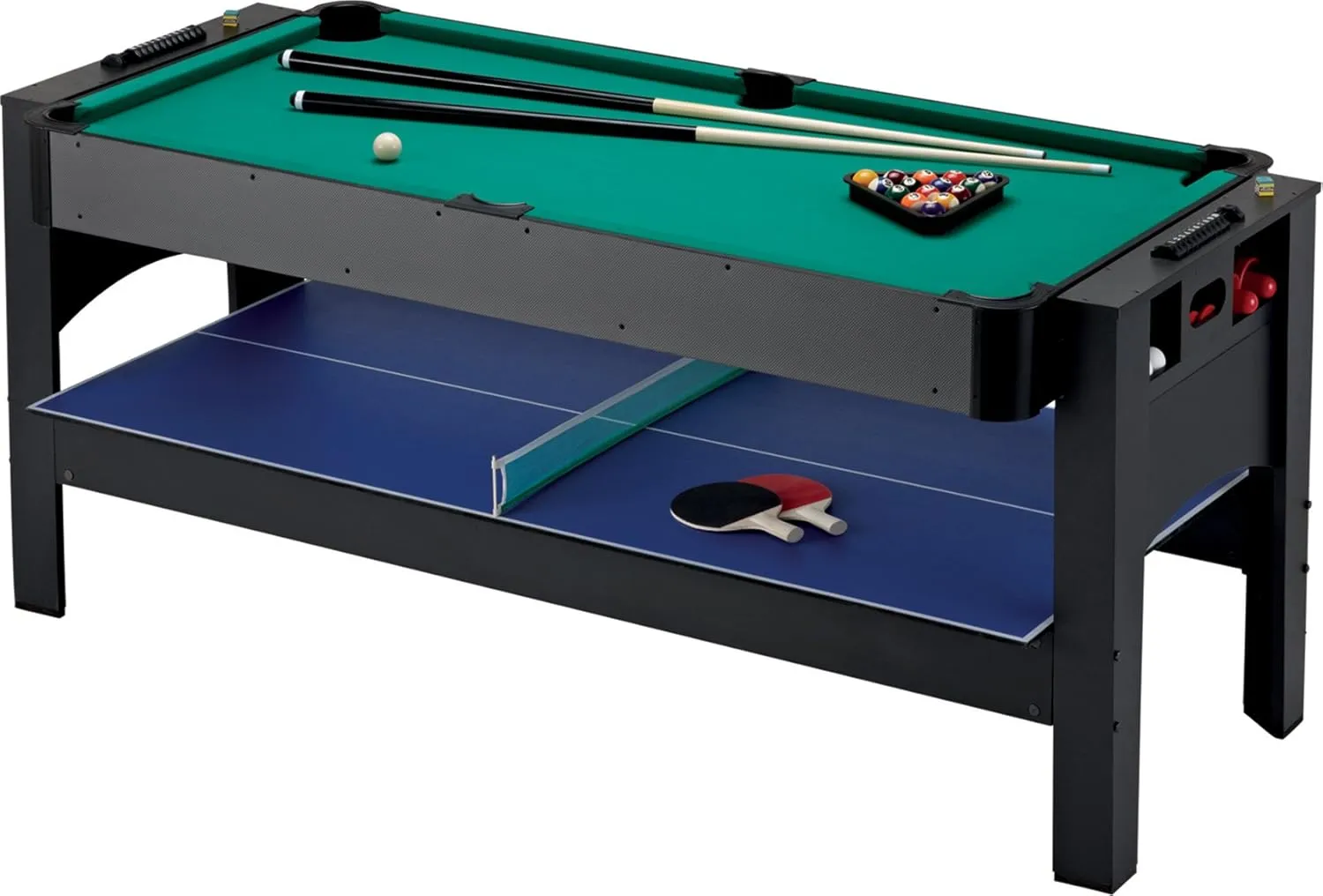 Fat Cat by GLD PRODUCTS Original 3-in-1, 6-Foot Flip Game Table (Air Hockey, Billiards and Table Tennis)
