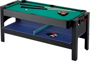 Fat Cat by GLD PRODUCTS Original 3-in-1, 6-Foot Flip Game Table (Air Hockey, Billiards and Table Tennis)