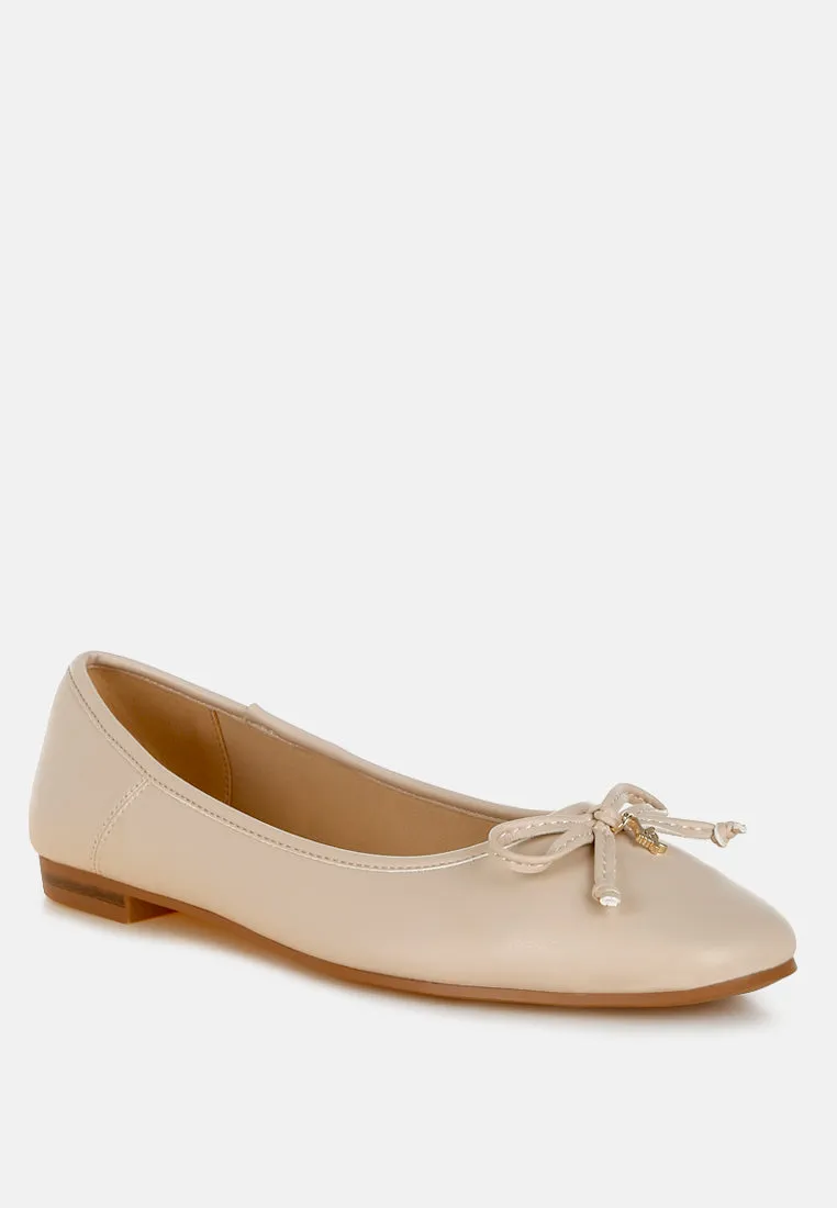 Faux Leather Casual Ballerinas By RAG