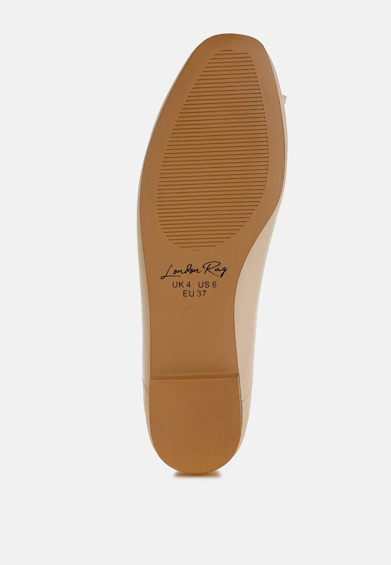 Faux Leather Casual Ballerinas By RAG