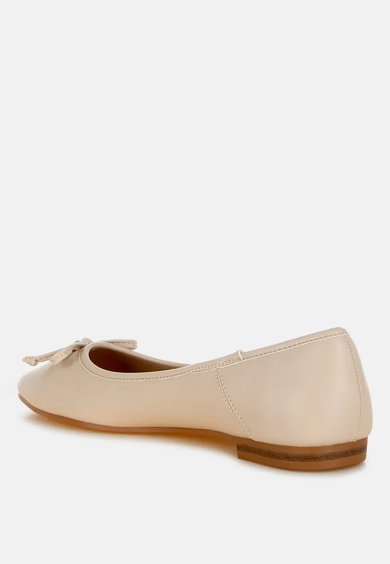 Faux Leather Casual Ballerinas By RAG