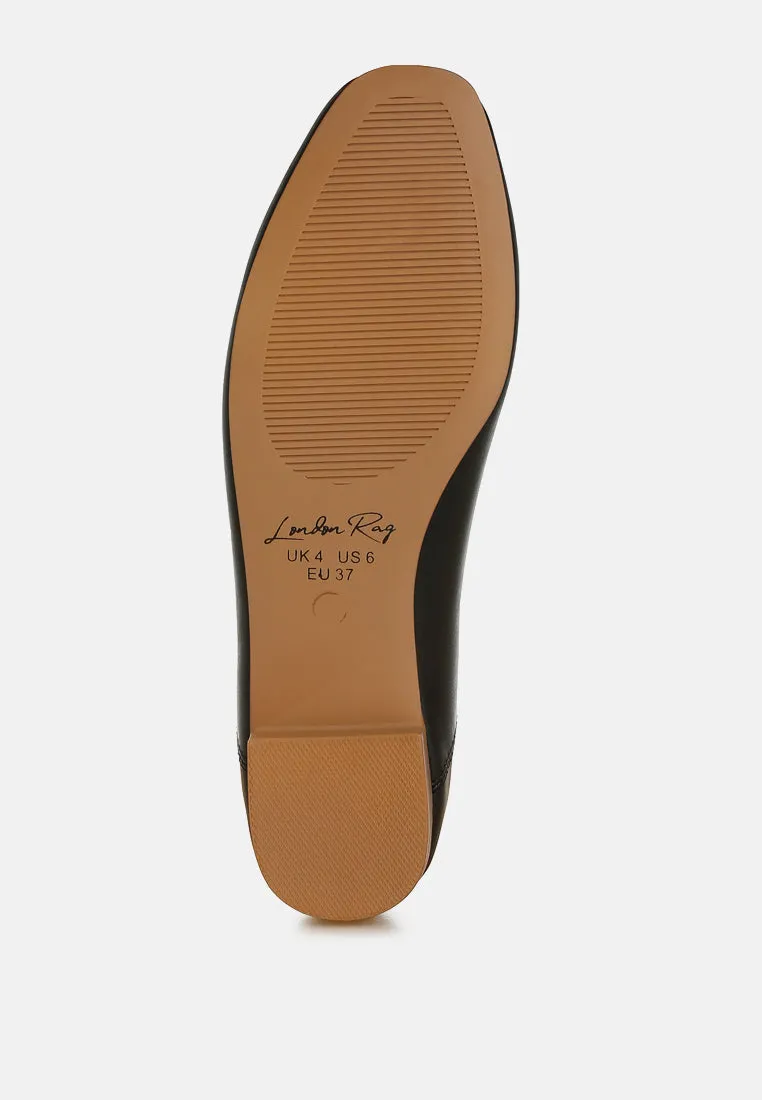 Faux Leather Casual Ballerinas By RAG