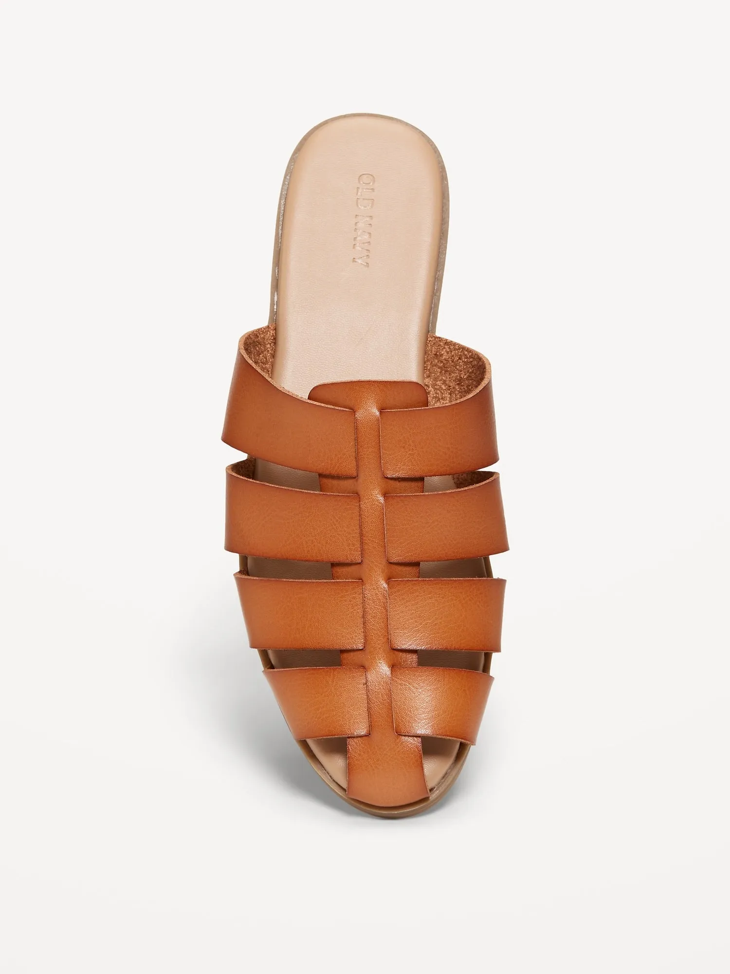 Faux Leather Fishermans Mule