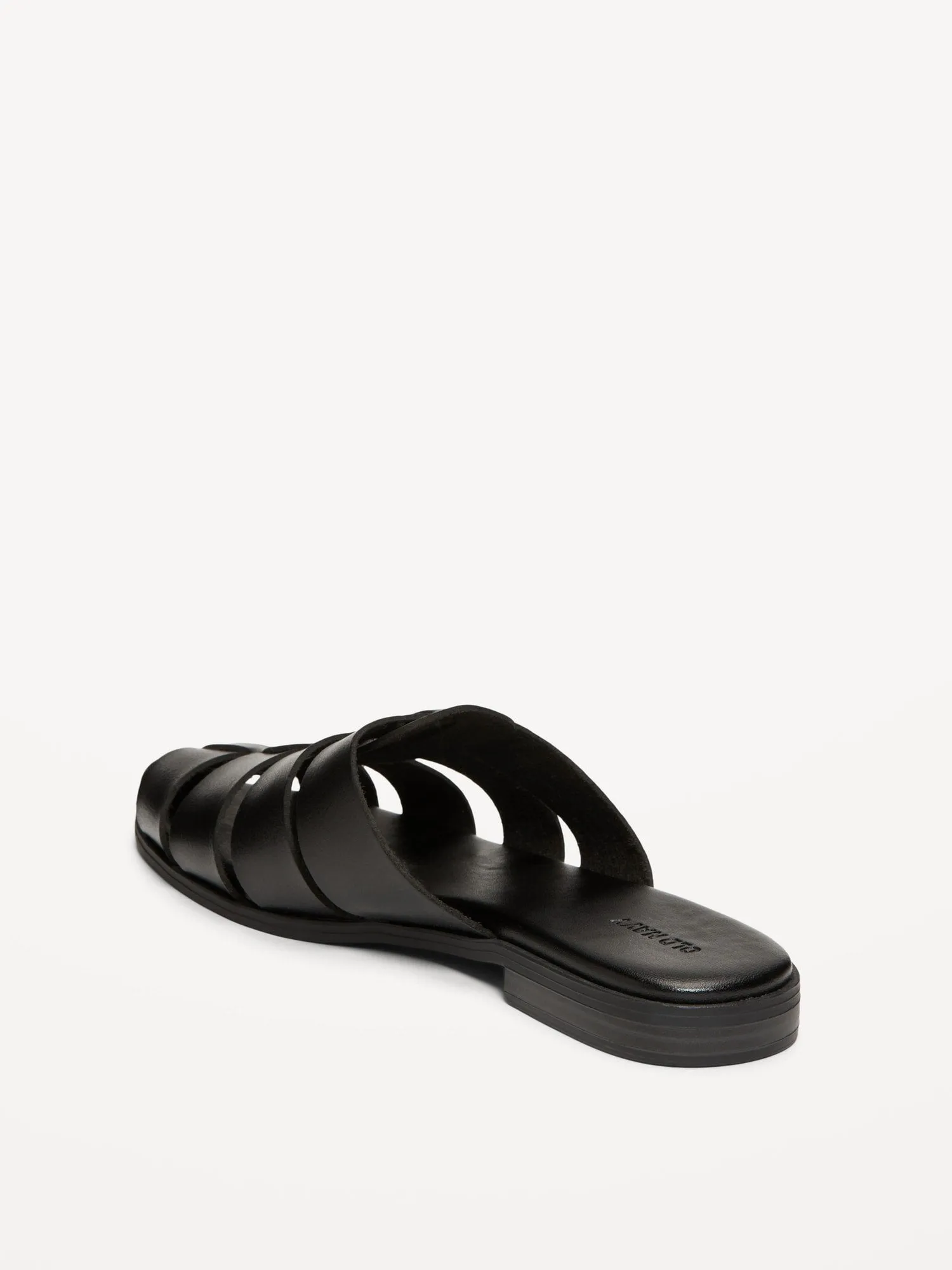 Faux Leather Fishermans Mule