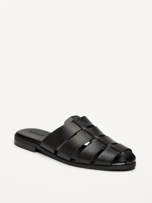 Faux Leather Fishermans Mule