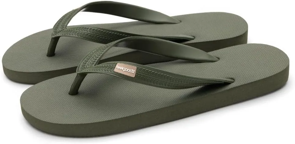 Feelgoodz Women's Classicz Core Natural Rubber Flip Flops