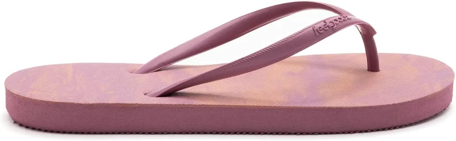 Feelgoodz Women's Slimz Core Natural Rubber Remix Flip Flops