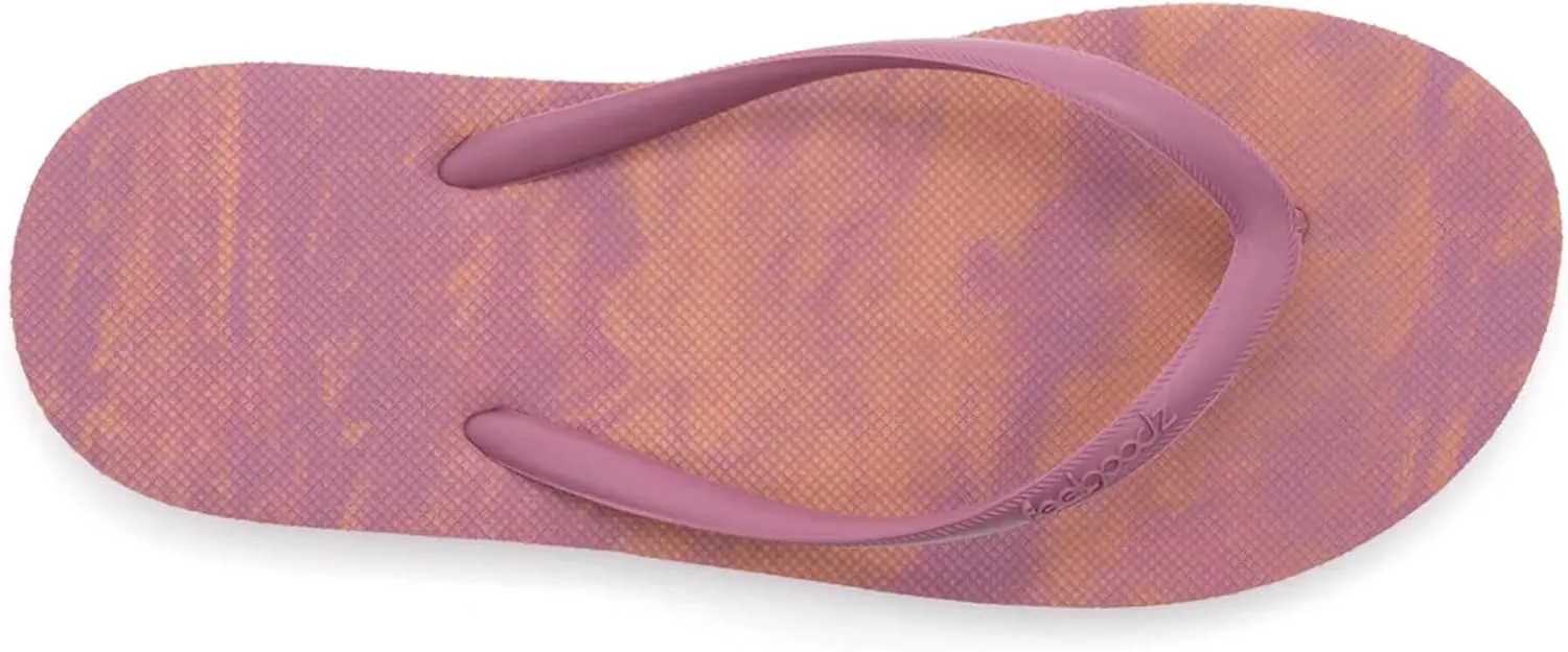 Feelgoodz Women's Slimz Core Natural Rubber Remix Flip Flops