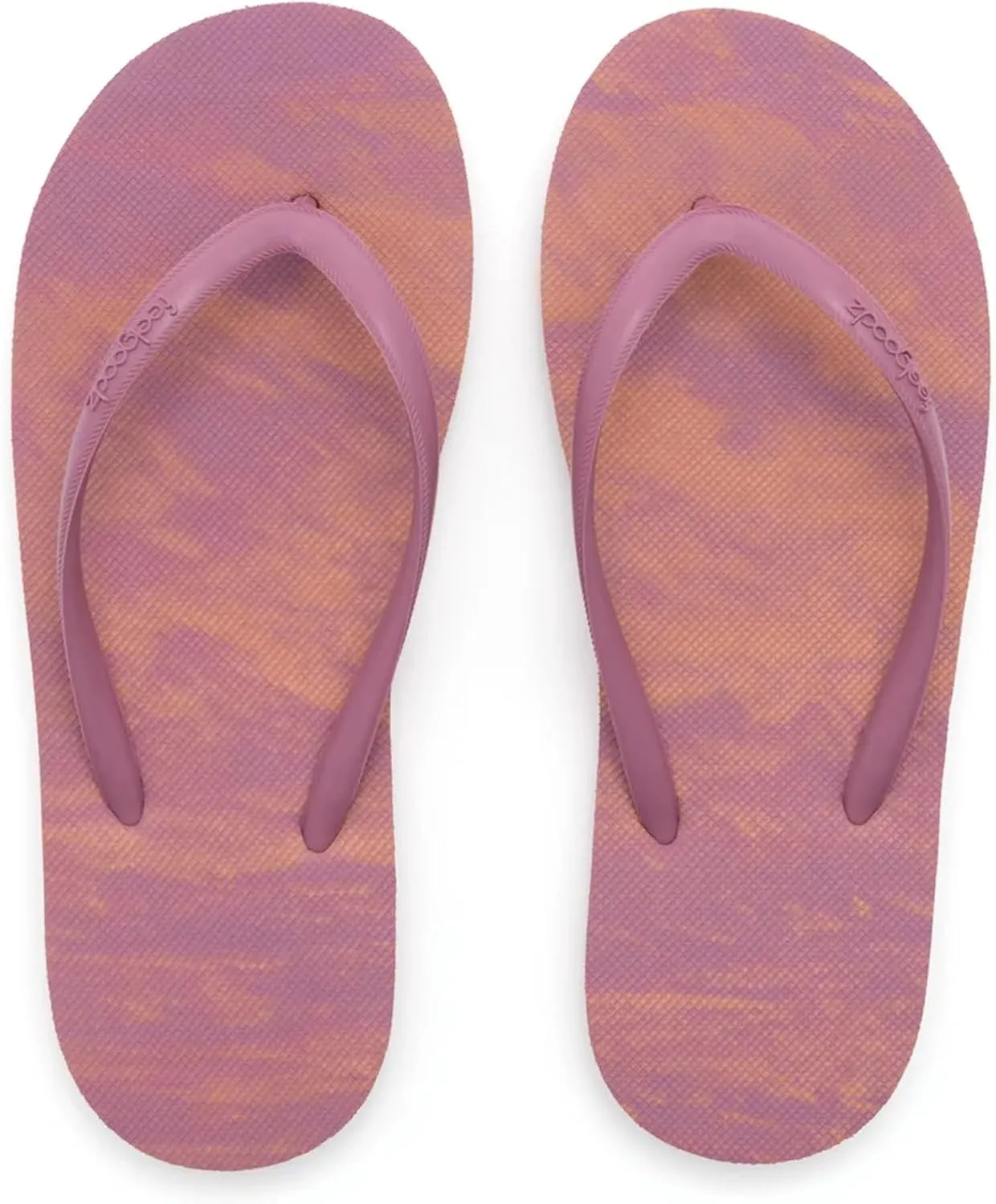 Feelgoodz Women's Slimz Core Natural Rubber Remix Flip Flops
