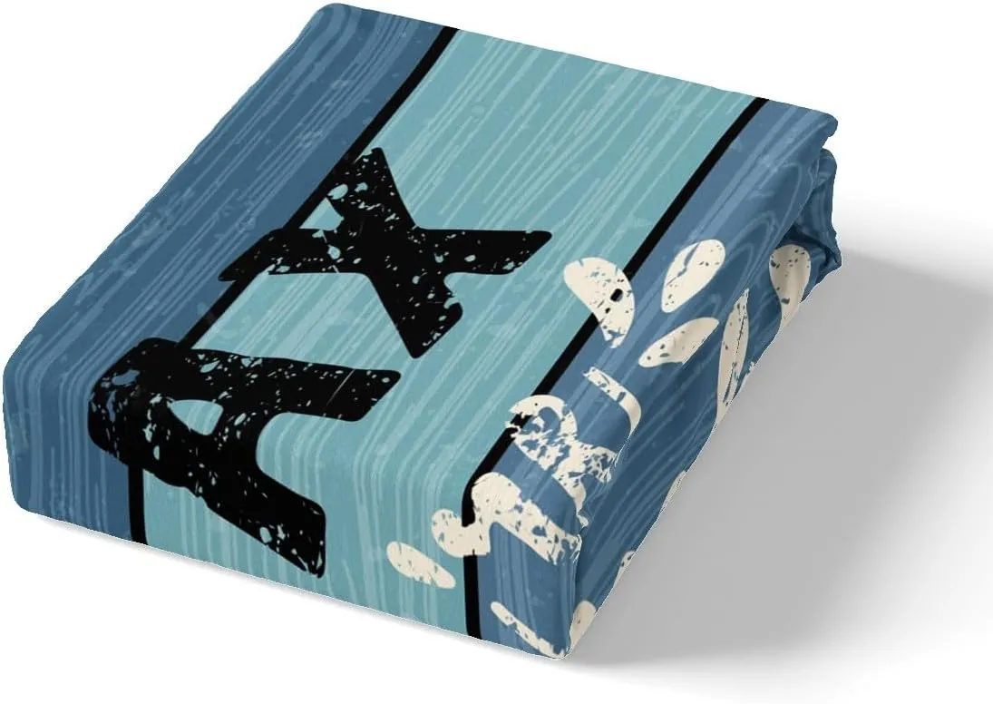 Feelyou Lake House Bed Set Fishing Bed Sheets for Kids Boys Girls Camping House Sheet Set Farmhouse Wooden Stripes Bedding Sheets 1 Bed Sheets with 2 Pillowcases Queen Size