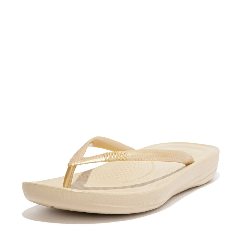 Fitflop Iqushion Ergonomic Toe Post Gold