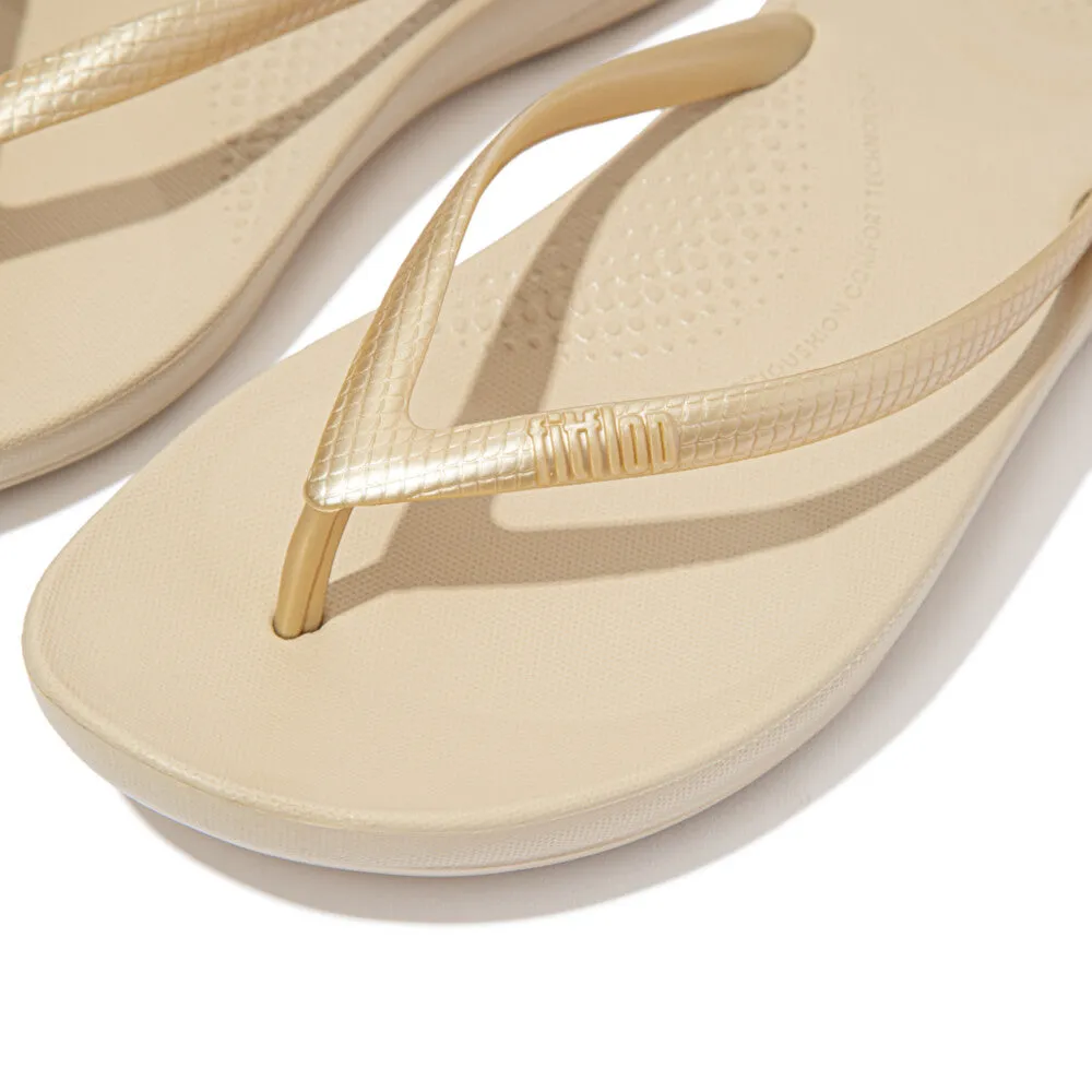 Fitflop Iqushion Ergonomic Toe Post Gold