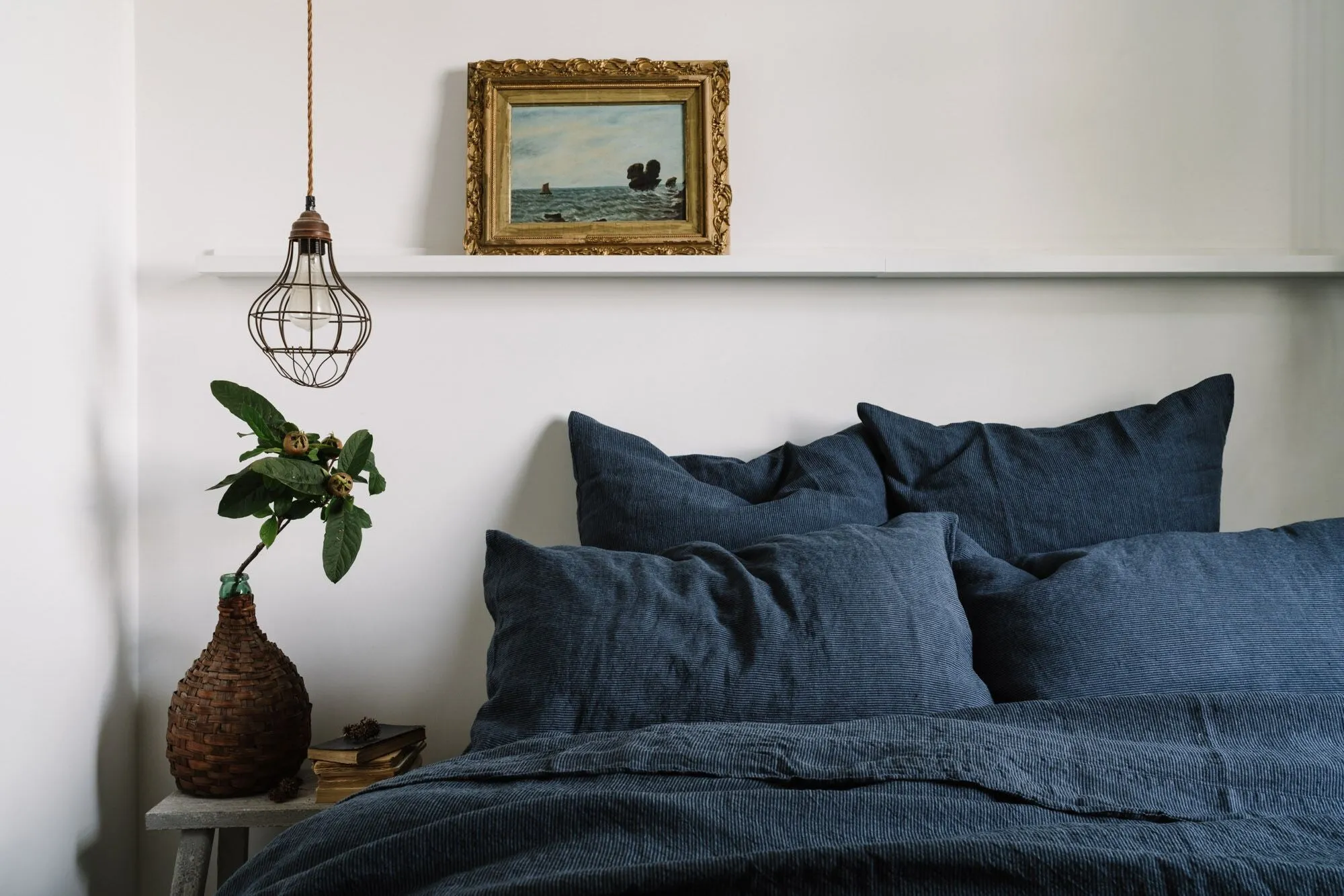 Fitted Sheet in Inkstripe