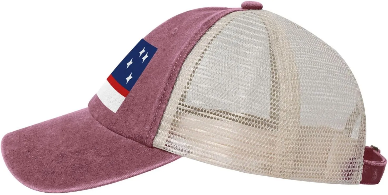Flag of Patagonia Baseball Cap Women Men Mesh Back Denim Hat Vintage Trucker Hats Dad Caps