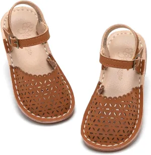 Flaryzone Toddler/Little Kids' Classic Rome Open-Toe Flat Sandals