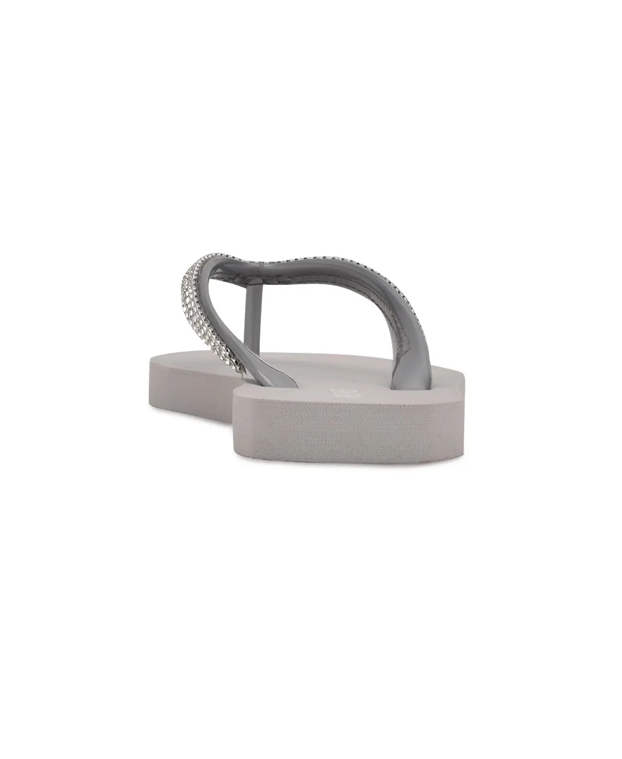 Flat Thong Hot-ticket item Fraud-free Flips Nine Silver Slip Flop Sandals West Rhinestones On FLIPS8