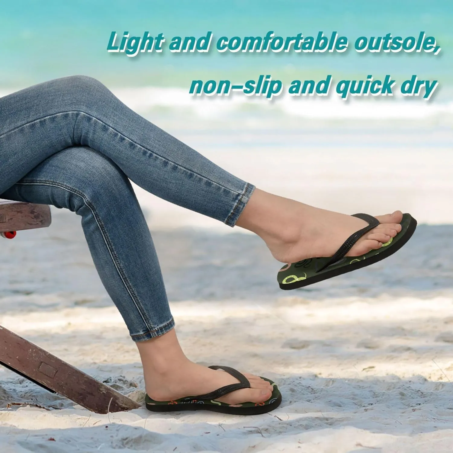 Flip Flops for Men Women Summer Sandals Bathroom Shower Shoes