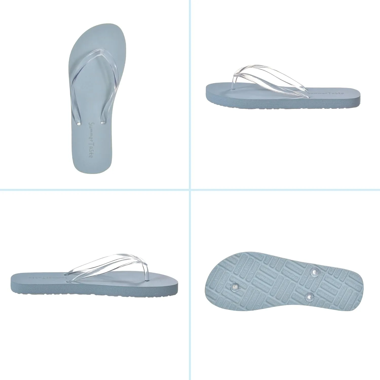 flip flops for women Beach Sandals Premium Rubber Ultra Soft Flip Flops Outdoor Slippers Flip Flops with Clear Laces Casual