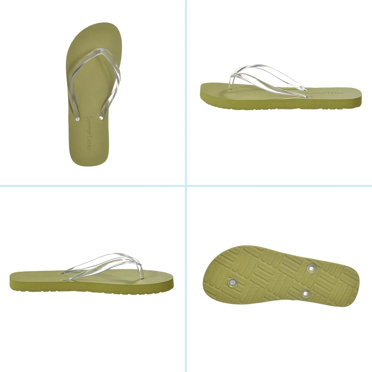 flip flops for women Beach Sandals Premium Rubber Ultra Soft Flip Flops Outdoor Slippers Flip Flops with Clear Laces Casual