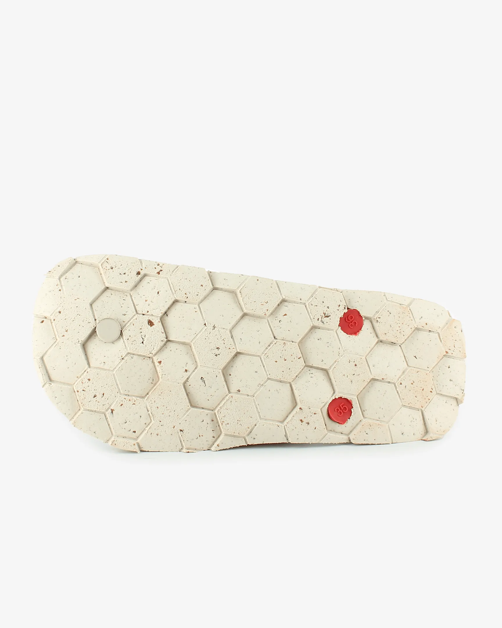Flos Recycled Rubber Flip Flops | Sand/Paprika Red