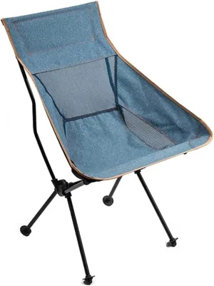 Folding Chairs Fishing Chair Folding Portable Outdoor Leisure Recliner Oxford Cloth Breathable Stool with High Back Portable Camping Chair