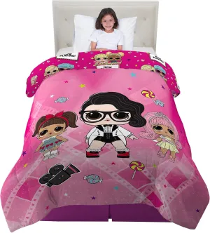 Franco Kids Bedding Super Soft Microfiber Reversible Comforter, Twin/Full, LOL Surprise
