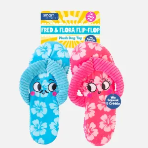 Fred and Flora Flip Flop Plush Dog Toy