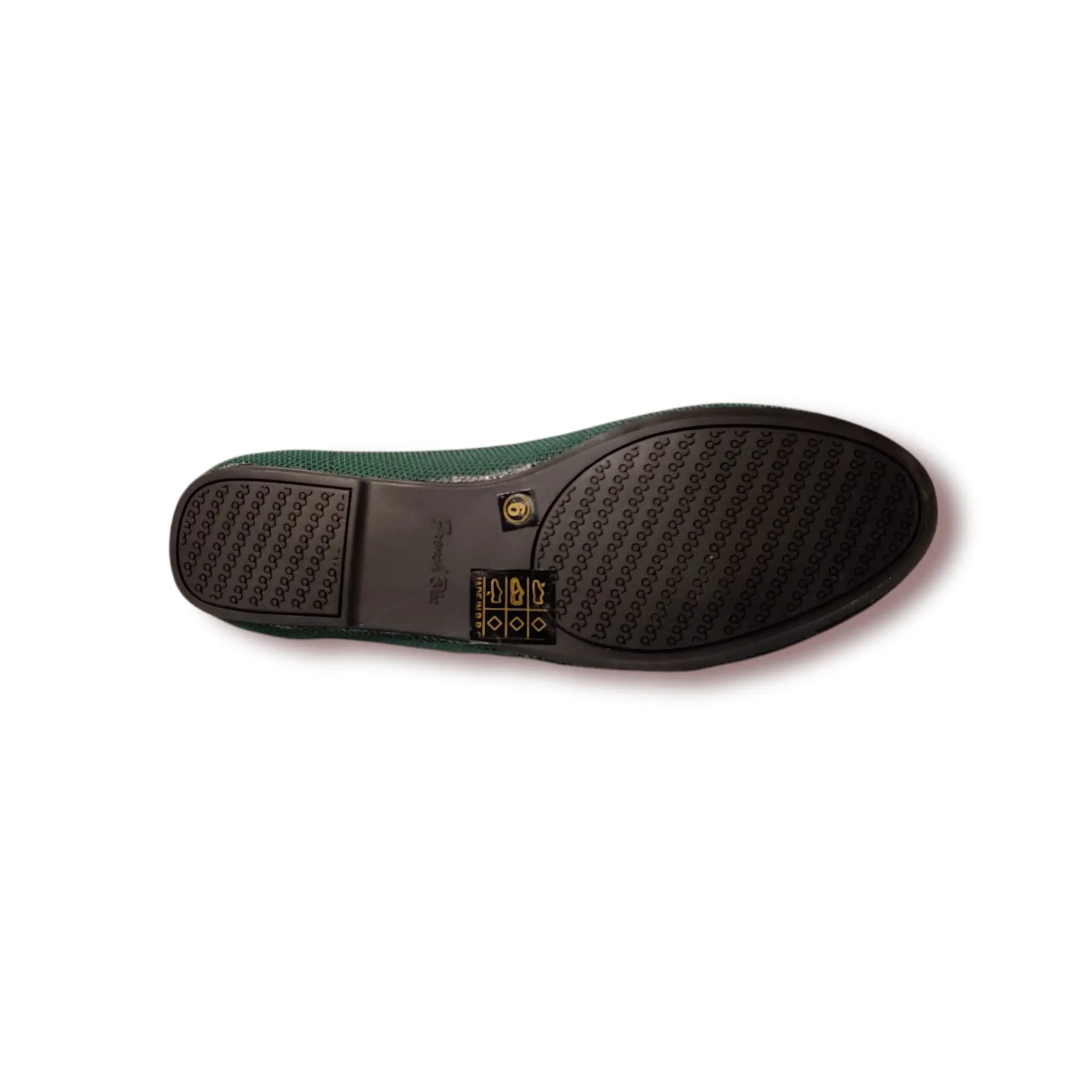 French Blu Sally Slide On Ballet Flat Shoes, Green, 7