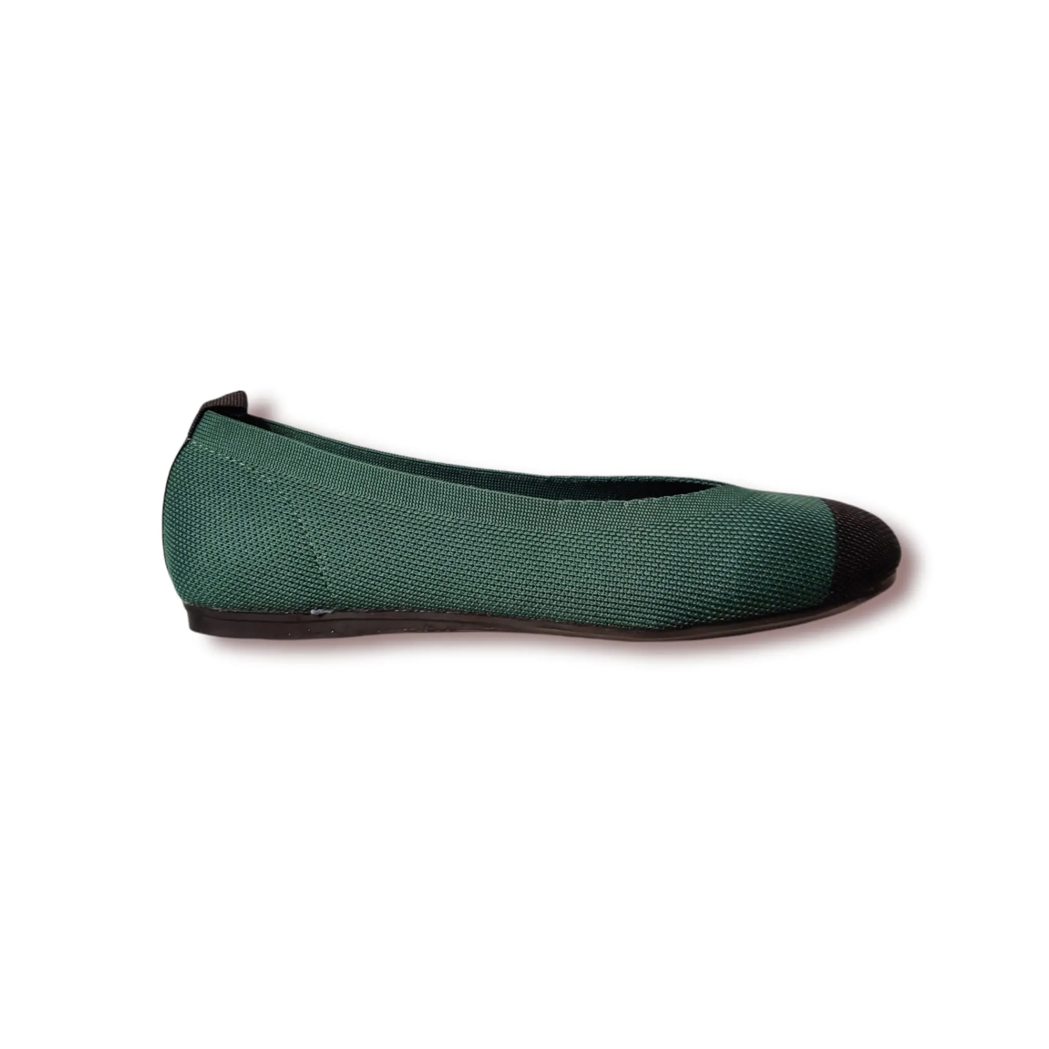 French Blu Sally Slide On Ballet Flat Shoes, Green, 7