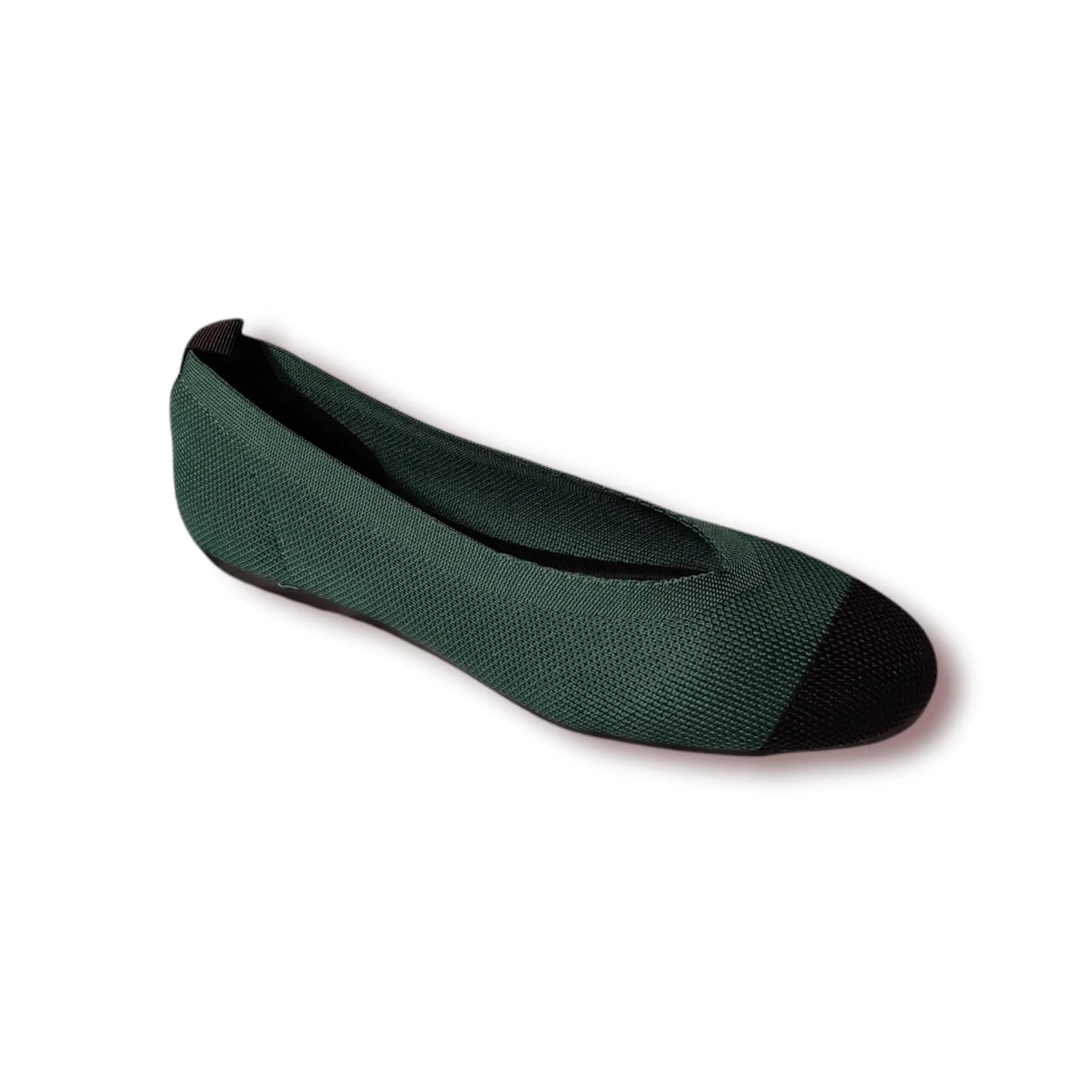 French Blu Sally Slide On Ballet Flat Shoes, Green, 7