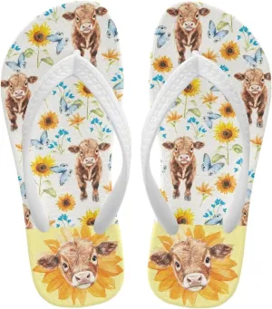 Girls Horse Print Kids Flip Flops Sandals Summer Water Shoes Quick Dry Causal Thong Sandals for Beach Pool Swim