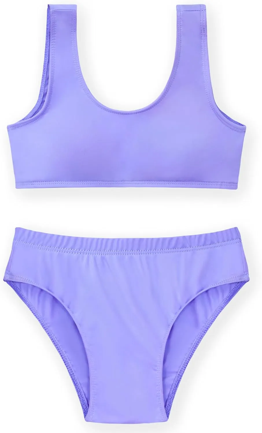 Girls Swimsuits Two Piece Bathing Suits Sport Beach Bikini Sets UPF 50  Teen Summer Swimwear with Chest Pad
