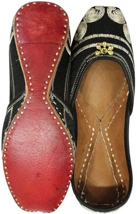 Gold Punjabi Jutti for Ladies Jutti Shoes Punjabi Shoes Handmade Shoes Ethnic Mojari Traditional