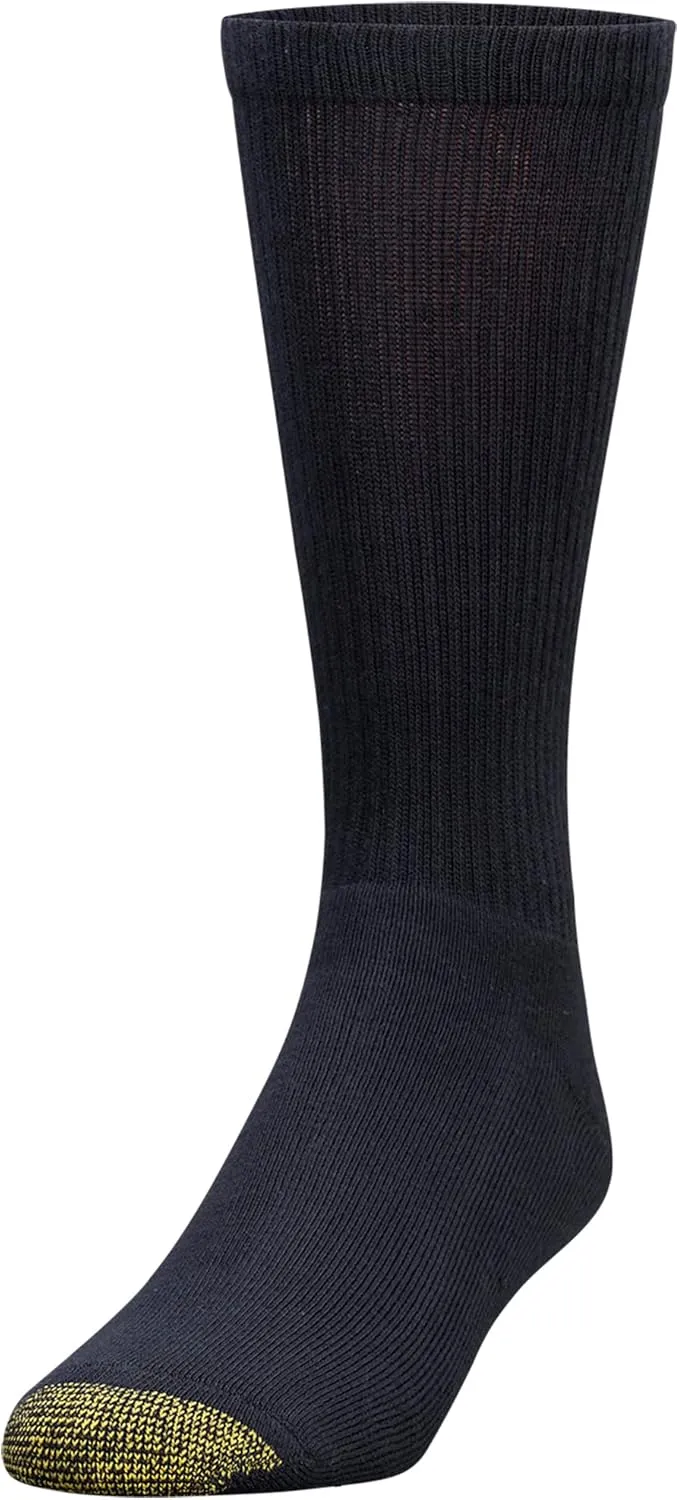 GOLDTOE Men's Uptown Crew Socks, 3-pairs