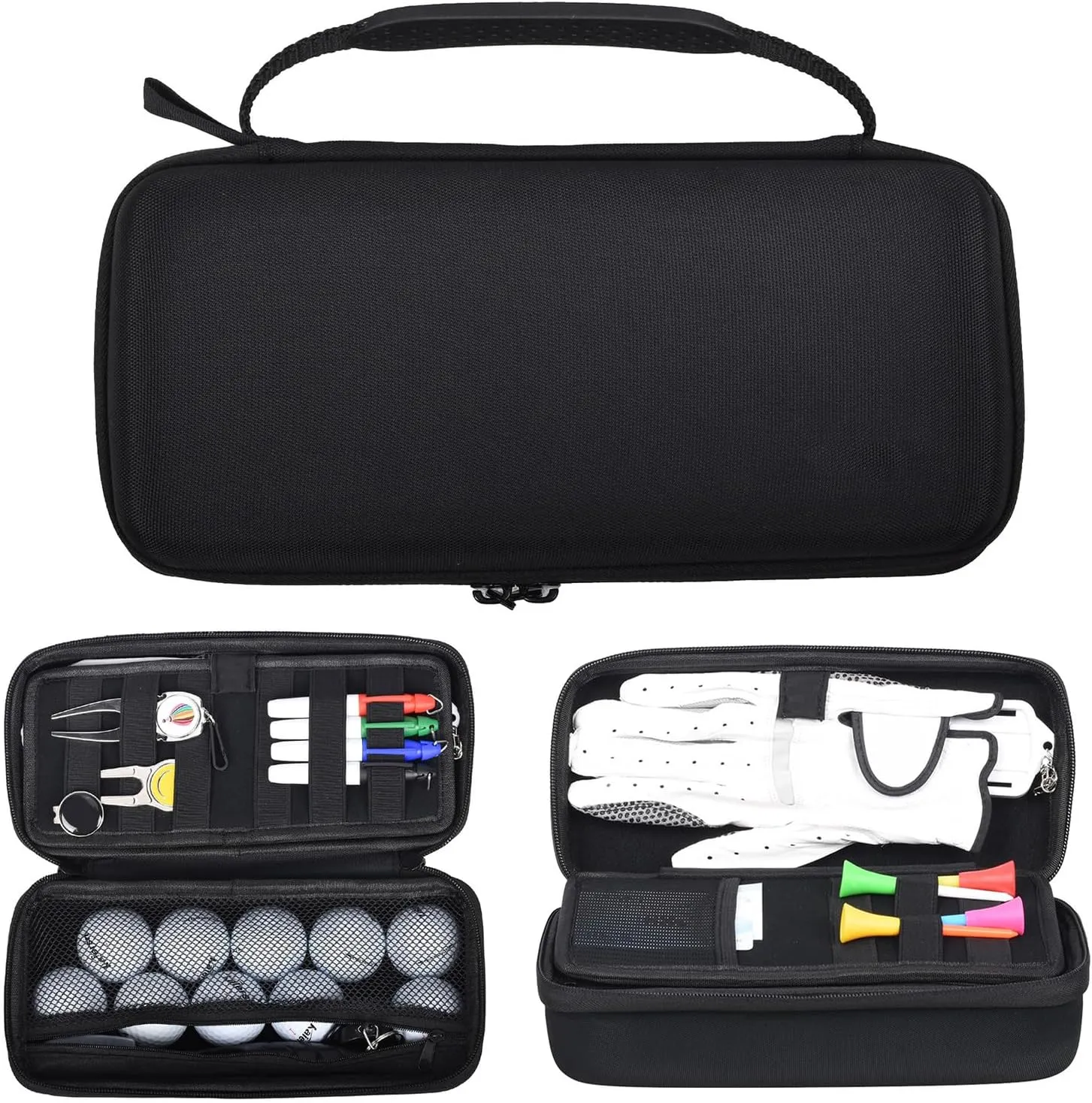 Golfs Glove Holder Protective Hard Shell Golfs Accessories Case Golfs Balls Storage Box Golfs Gifts for Men and Women