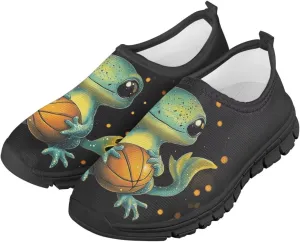 GOSTONG Boys Girls Slip On Sneakers Little Big Kids Casual Gym Tennis Shoes Lightweight Non Slip Walking Shoes Black Sole Size 11-15