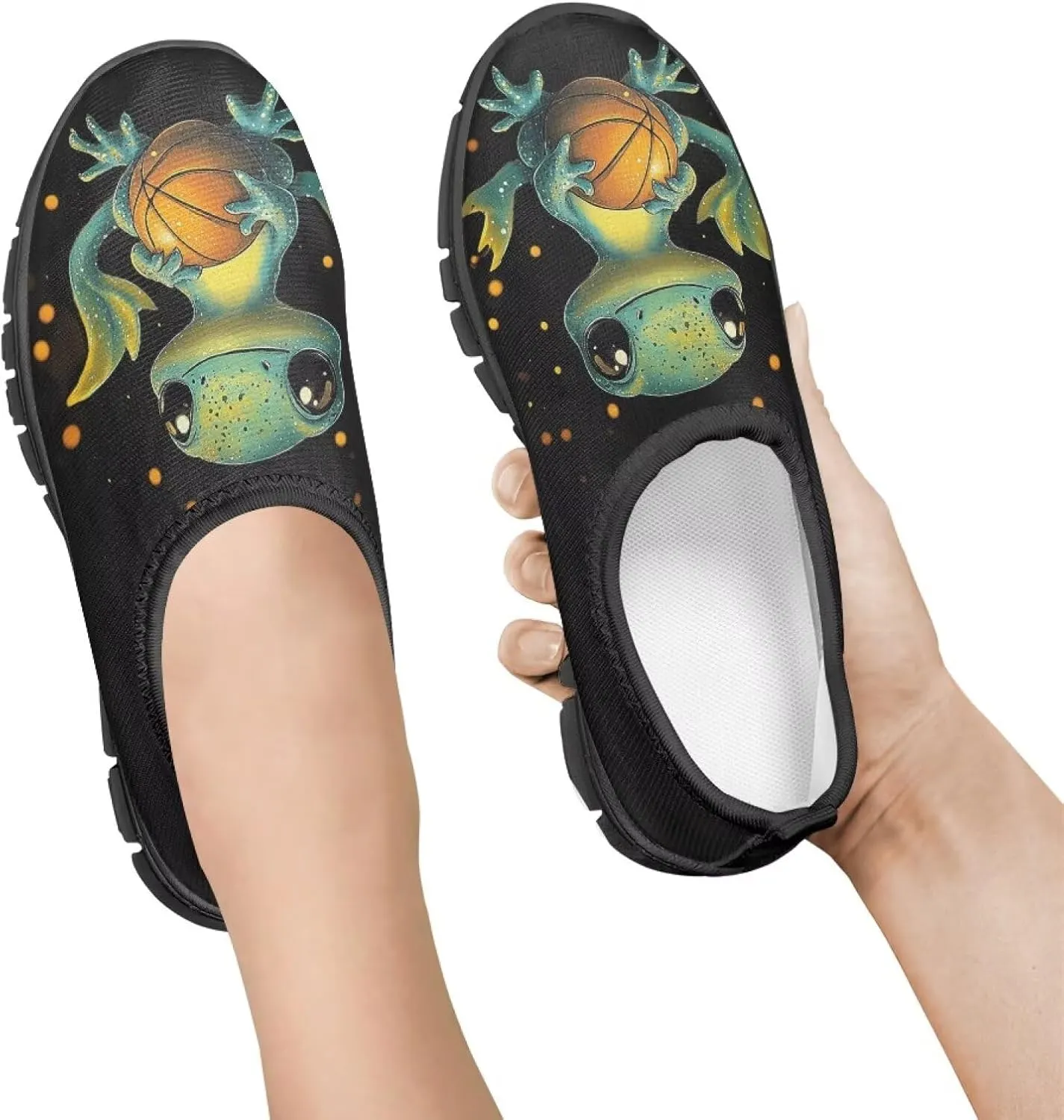 GOSTONG Boys Girls Slip On Sneakers Little Big Kids Casual Gym Tennis Shoes Lightweight Non Slip Walking Shoes Black Sole Size 11-15