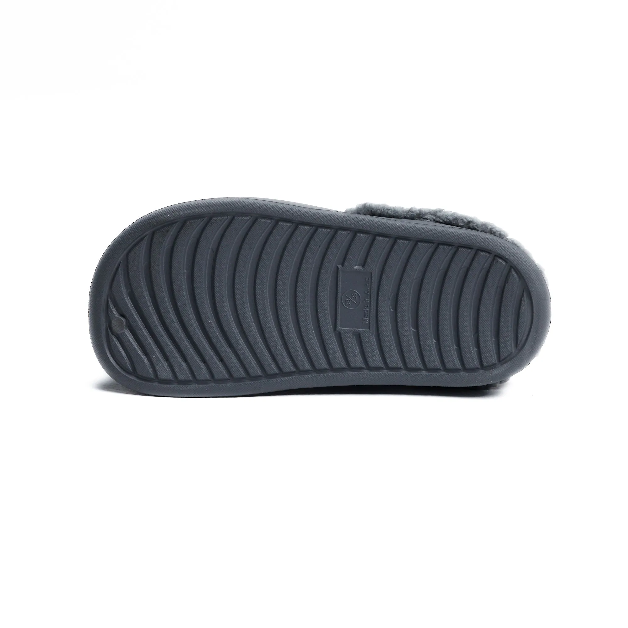 Gray Plain Mega Clog Slipper
