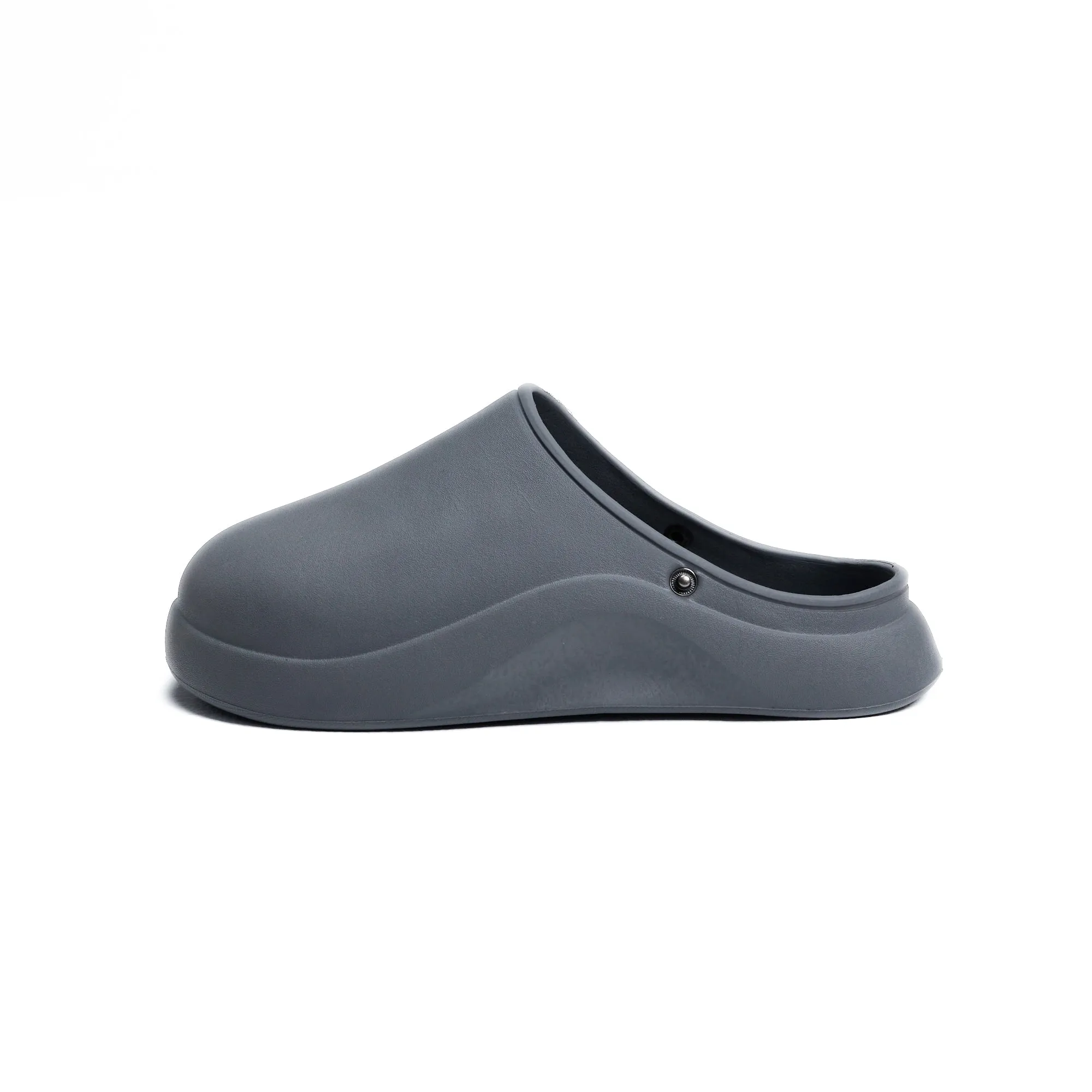 Gray Plain Mega Clog Slipper