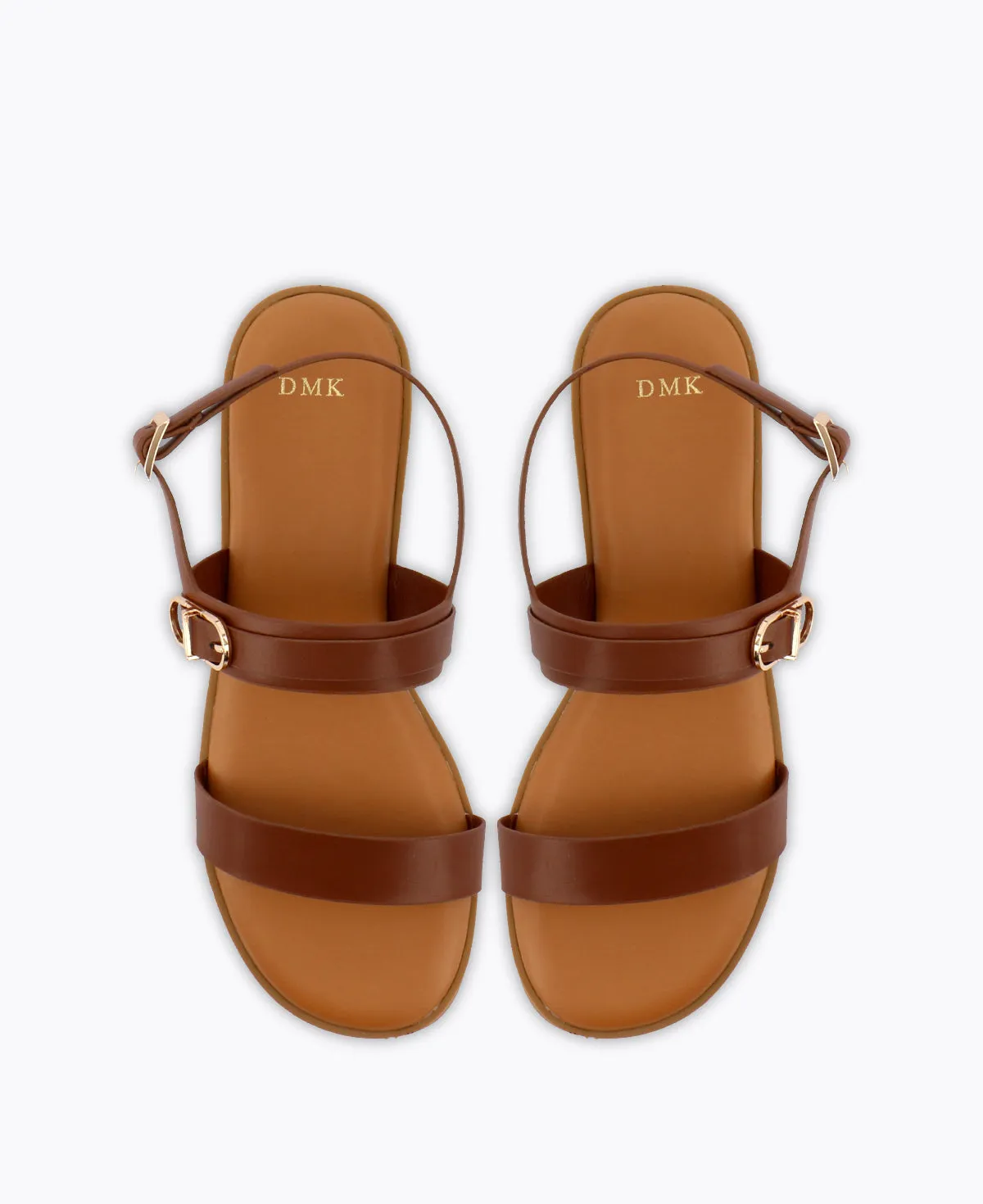 Hannah Flat Sandals - Brown