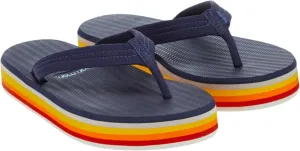 Hari Mari- Dunes Sunset- Women's Retro Inspired Platform Boat-Safe Flip Flops- No Break Ins, Firm Arch Support, Antimicrobial, and Floats in Water