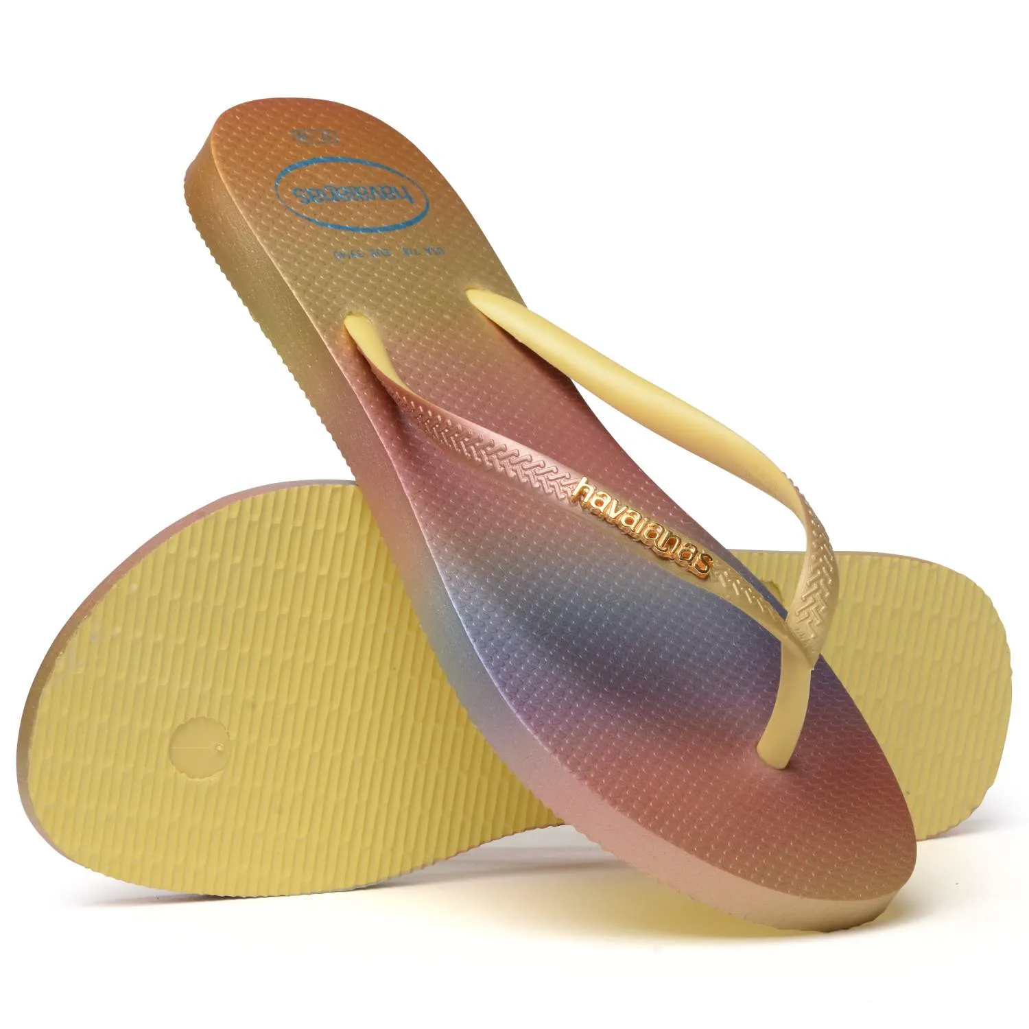 HAVAIANAS SLIM GRADIENT SUNSET - PIXEL YELLOW