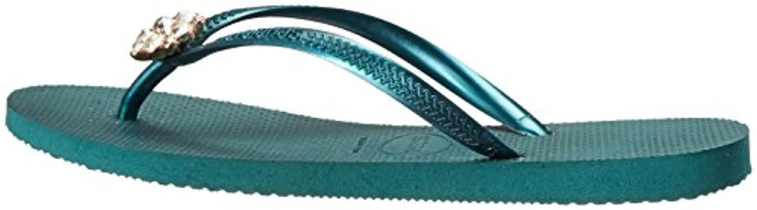 Havaianas Women's Slim Crystal Poem Flip Flop