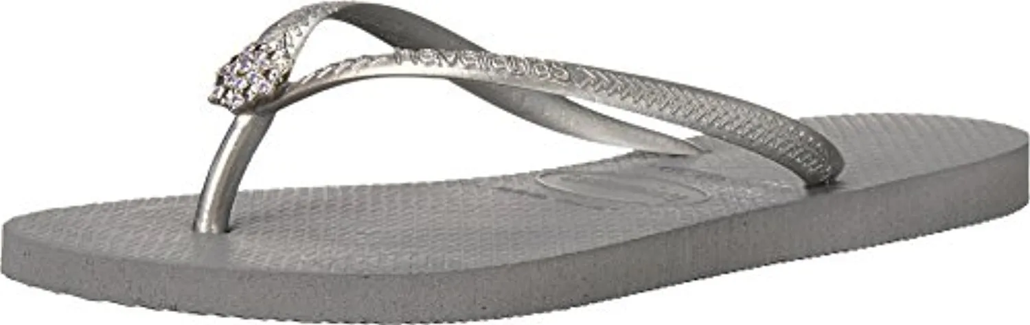 Havaianas Women's Slim Crystal Poem Flip Flop