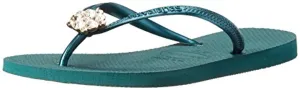 Havaianas Women's Slim Crystal Poem Flip Flop