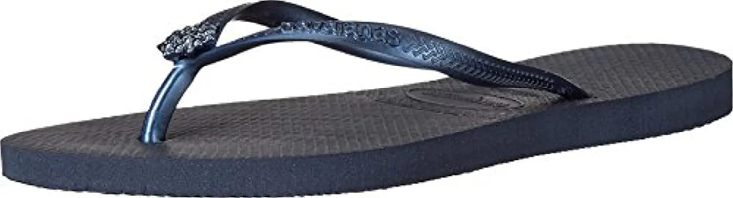 Havaianas Women's Slim Crystal Poem Flip Flop