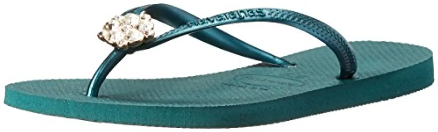 Havaianas Women's Slim Crystal Poem Flip Flop